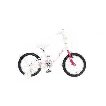 Neuzer BMX 12"-os lány gyerekkerékpár, kontrafékes, sárvédővel, fehér/pink unikornisos