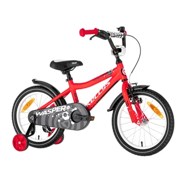 Kellys Wasper Red 16"-os gyerekkerékpár kontrafék, alu váz