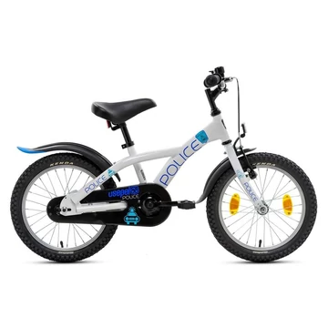 Csepel Police 16"-os fiú gyerek kerékpár kontrafékes fehér