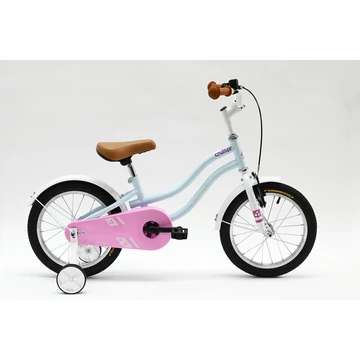 Neuzer Cruiser 16"-os gyerekkerékpár, babyblue/fehér kontrás