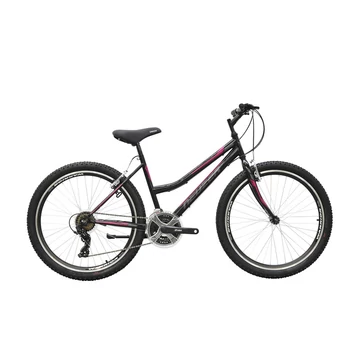 Neuzer Nelson 50 női MTB kerékpár 21 sebességes, duplafalú kerekek, fekete/pink 17"