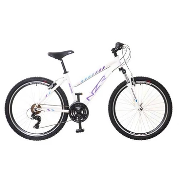 Neuzer Mistral 30 női aluvázas 26-os MTB kerékpár, teleszkóp, 21 sebességes fehér/lila/kék 17"