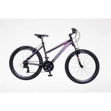 Neuzer Mistral 30 női aluvázas 26-os MTB kerékpár, teleszkóp, 21 sebességes fekete/pink/szürke 18"