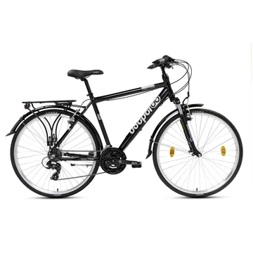 Csepel Traction 100 férfi trekking kerékpár, alumínium váz, 21 fokozat, fekete, 19"