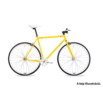 Csepel Royal 3* singlespeed 28" kerékpár flipflop aggyal, férfi 52cm sárga