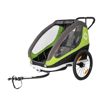 Hamax Avenida Traveller gyermek szállító utánfutó, 2gyermeknek, 47kg terh., időjárás álló boritás