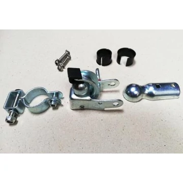 Utánfutó csatlakozó vagy adapter, gömbfejes, nyeregcsőre rögzíthető