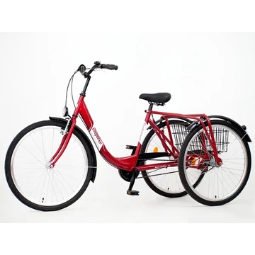 Csepel Budapest B felnőtt tricikli Shimano Nexus3 agyváltóval 26" piros