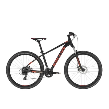 Kellys Spider 30 Black 27,5"-os MTB kerékpár 24 fokozatú TX800 váltó, Mech. tárcsafék, S/17,5"