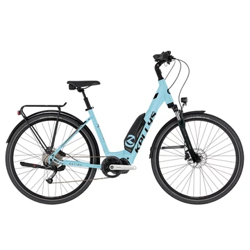 Kellys Estima 10 Sky Blue Ebike/ Pedelec City 9 fokozatú Altus váltó, Shimano Steps meghajtás, S