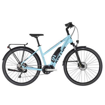 Kellys E-Cristy 10 Sky Blue női trekking Ebike 9 fokozatú Altus váltó, Steps meghajtás, L