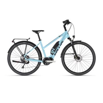Kellys E-Cristy 10 Sky Blue női trekking Ebike 9 fokozatú CUES váltóval Shimano Steps rendszerrel 630 Wh akkuval M