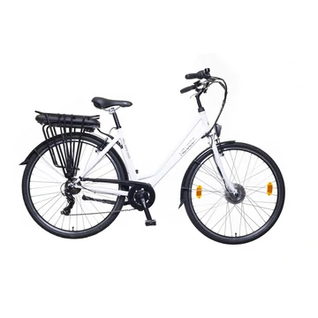 Neuzer Hollandia Basic városi Ebike/Pedelec 7 fokozatú váltó, MXUS motor, fehér 18"