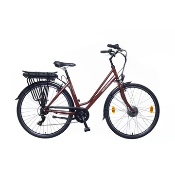 Neuzer Hollandia Basic városi Ebike/Pedelec 7 fokozatú váltó, MXUS motor, barna 19"