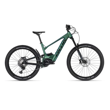 Kellys Theos R50 LTD Magic Green 29/27,5" összteleszkópos MTB Ebike 9 fokozatú CUES váltó, Panasonic 95Nm/725Wh meghajtás, L