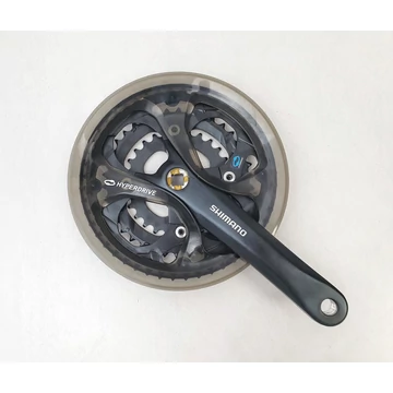 Shimano Acera FC-M361 trekking/cross hajtómű 48/38/28-es fogszám, négy.kúp, 175mm-es, láncvédős, fek