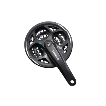 Shimano Altus FC-M311 MTB hajtómű 42/32/22-es fogszám, négyzetkúpos, 175mm-es, láncvédős,feket,8-as