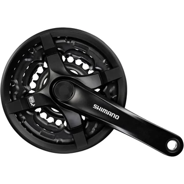 Shimano FC-TY301 MTB hajtómű 42/34/24-es fogszám 170mm-es láncvédős fekete (Tourney-család)