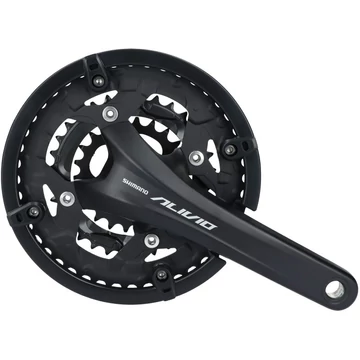 Shimano Alivio FC-T4060 MTB/cross hajtómű 44/32/22 integrált, 175mm,fekete, 9-es, csapágy nélkül