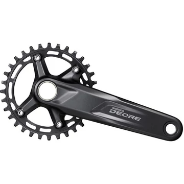 Shimano Deore M5100 MTB hajtómű 30-as fogszám, 175mm-es, HollowtechII integrált tengely, 1x11 fokozathoz, fekete
