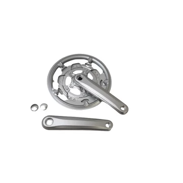 Prowheel országúti hajtómű 50/34-es fogszám, 170mm-es, szegecselt lánckerekek, ezüst