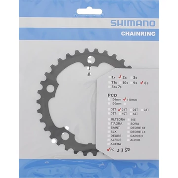 Shimano Claris lánckerék 34fogú FC2350 5 karos, 110mm lyukkör, fekete