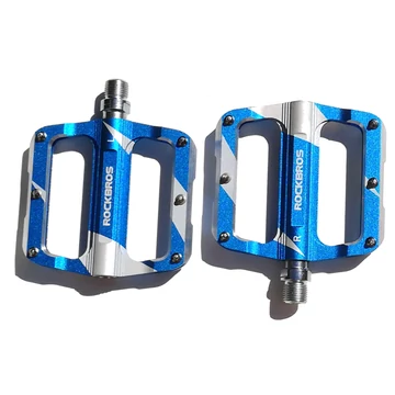RockBros Universal platform pedál cserélhető tüskés ipari csapágy kék