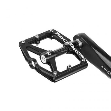 RockBros CNC/Carbon platform pedál cserélhető tüskés ipari csapágyas fekete