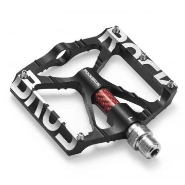 RockBros CNC/Carbon V2 platform pedál cserélhető tüskés ipari csapágyas fekete