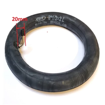 8-1/2x2"-os tömlő, belső gumi elektromos rollerhez vagy babakocsihoz 60°-os hajlított rövid auto szeleppel (54-110)