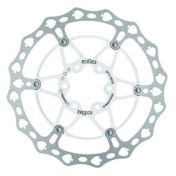 Fék tárcsa A2Z Teppan Yaki SPV-TS 160mm, fehér CNC-zett alu csillaggal