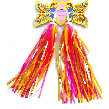 Kormányvég szalag gyerekbringákhoz,színes fityegő /pár