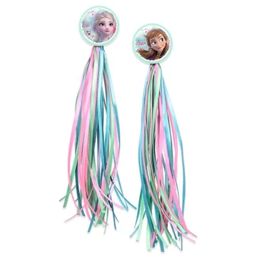 Disney Frozen Jégkirálynő kormányvég szalag gyerekbringákhoz,színes fityegő /pár