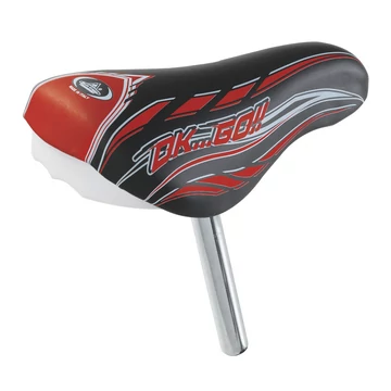 Selle Montegrappa gyerek nyereg nyeregcsővel egybeépítve (csőátmérő 22mm) piros-fekete