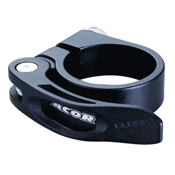 Nyeregcsőbilincs 31,8mm Acor csavaros fekete