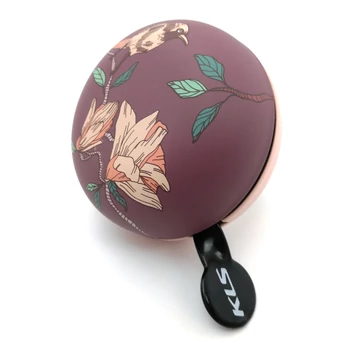 Csengő Kellys Bell 80 virágos barack-lila 8 cm-es átmérő fém