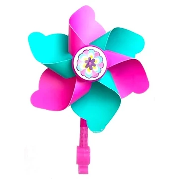 Szélforgó gyerekbiciklire színes