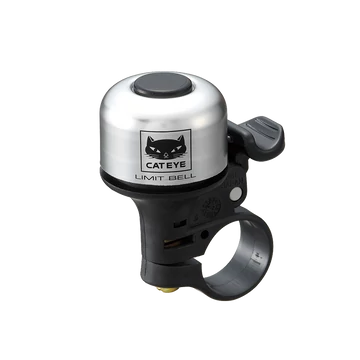 Cateye PB800 csengő, pöccintős, minden kormány átmérőre alkalmas, ezüst