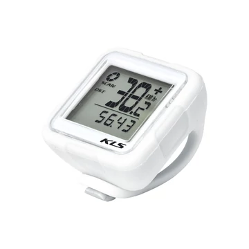 Kellys KLS Reflex vezeték nélkül kerékpár kilométeróra szilikon pánttal, 14 funkciós, White