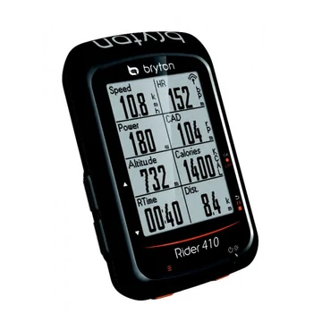 Bryton Rider 410E GPS kilométeróra, 78+ funkciós, fekete