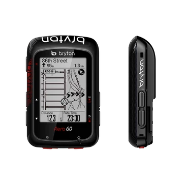 Bryton Aero 60T GPS kilométeróra szett tartozék: pedálfordulat, pulzusmérő öv, 78+ funkciós, fekete