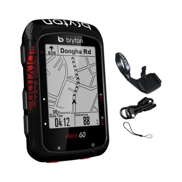 Bryton Aero 60E GPS kilométeróra, 78+ funkciós, fekete