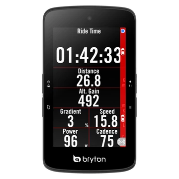 Bryton Rider S800 T GPS kilométeróra, 90+ funkciós, HR, SPEED, CAD, szenzorral