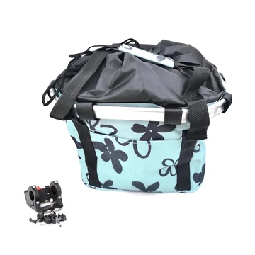 Fashion első kosár női alukeretes gyorsrögzítős 5kg-ig terhelhető világos kék