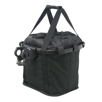 Fashion első kosár női alukeretes gyorsrögzítős 5kg-ig terhelhető fekete