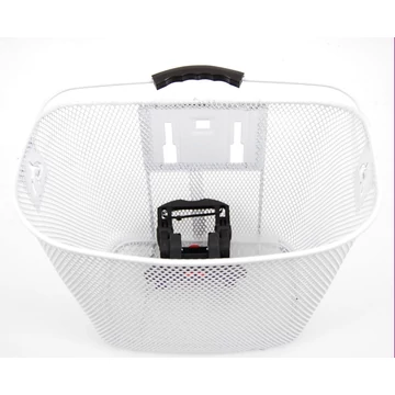 Kosár előre sűrűszövésű fehér klikkes 5kg-ig