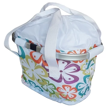 Pretty kerékpár kosár gyorsrögzítős 4 kg-ig terhelhető virágos-pöttyös