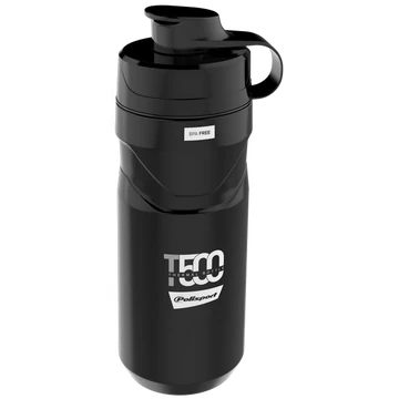 Polisport T500 thermo kulacs, fekete színű, kivehető betéttel, 500 / 650ml
