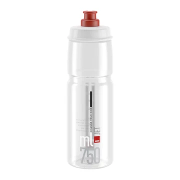 Elite Jet Clear átlátszó biológiailag lebomló kerékpáros sport kulacs 750ml