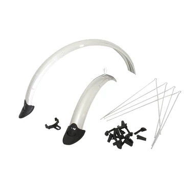 20-as aluplasztik pálcás sárvédő gyerekkerékpárra ezüst